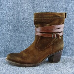 Frye  Women Ankle Boots Brown Suede‎ Pull On Size 7.5 Medium